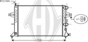 Diederichs DCM2626 - Radiateur, refroidissement du moteur cwaw.fr