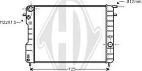 Diederichs DCM2621 - Radiateur, refroidissement du moteur cwaw.fr