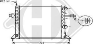 Diederichs DCM2628 - Radiateur, refroidissement du moteur cwaw.fr