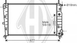 Diederichs DCM2059 - Radiateur, refroidissement du moteur cwaw.fr