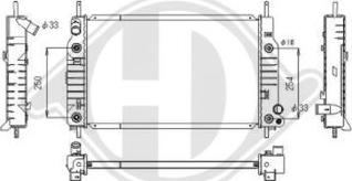 Diederichs DCM2057 - Radiateur, refroidissement du moteur cwaw.fr