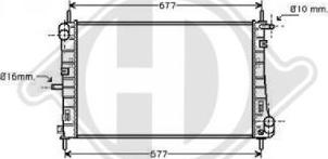 Diederichs DCM2075 - Radiateur, refroidissement du moteur cwaw.fr