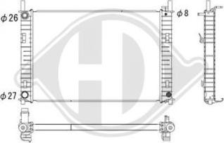 Diederichs DCM2071 - Radiateur, refroidissement du moteur cwaw.fr