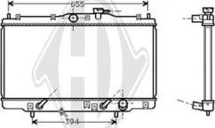 Diederichs DCM2149 - Radiateur, refroidissement du moteur cwaw.fr