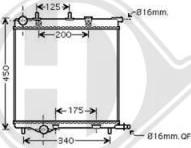 Diederichs DCM2804 - Radiateur, refroidissement du moteur cwaw.fr