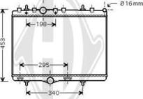 Diederichs DCM2805 - Radiateur, refroidissement du moteur cwaw.fr