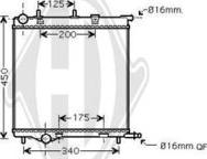 Diederichs DCM2806 - Radiateur, refroidissement du moteur cwaw.fr