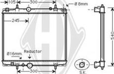 Diederichs DCM2800 - Radiateur, refroidissement du moteur cwaw.fr