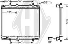 Diederichs DCM2801 - Radiateur, refroidissement du moteur cwaw.fr