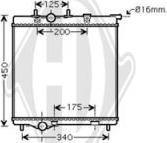 Diederichs DCM2808 - Radiateur, refroidissement du moteur cwaw.fr