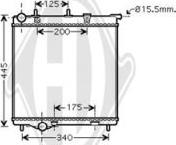 Diederichs DCM2803 - Radiateur, refroidissement du moteur cwaw.fr