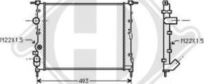 Diederichs DCM2889 - Radiateur, refroidissement du moteur cwaw.fr