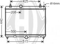 Diederichs DCM2821 - Radiateur, refroidissement du moteur cwaw.fr