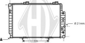 Diederichs DCM2353 - Radiateur, refroidissement du moteur cwaw.fr