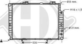 Diederichs DCM2361 - Radiateur, refroidissement du moteur cwaw.fr