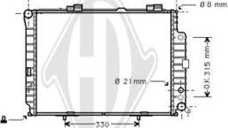 Diederichs DCM2370 - Radiateur, refroidissement du moteur cwaw.fr