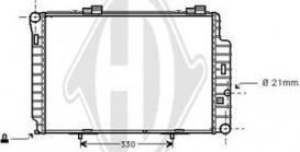 Diederichs DCM2373 - Radiateur, refroidissement du moteur cwaw.fr