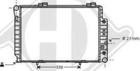 Diederichs DCM2372 - Radiateur, refroidissement du moteur cwaw.fr