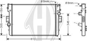 Diederichs DCM2297 - Radiateur, refroidissement du moteur cwaw.fr