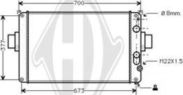 Diederichs DCM2286 - Radiateur, refroidissement du moteur cwaw.fr