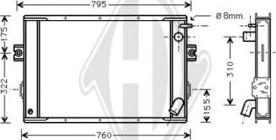 Diederichs DCM2287 - Radiateur, refroidissement du moteur cwaw.fr