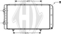 Diederichs DCM2796 - Radiateur, refroidissement du moteur cwaw.fr