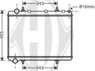 Diederichs DCM2790 - Radiateur, refroidissement du moteur cwaw.fr