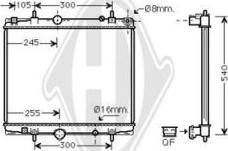 Diederichs DCM2798 - Radiateur, refroidissement du moteur cwaw.fr