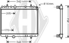 Diederichs DCM2793 - Radiateur, refroidissement du moteur cwaw.fr