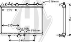 Diederichs DCM2797 - Radiateur, refroidissement du moteur cwaw.fr