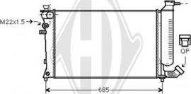 Diederichs DCM2746 - Radiateur, refroidissement du moteur cwaw.fr