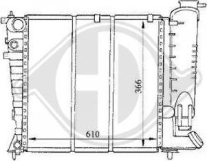 Diederichs DCM2748 - Radiateur, refroidissement du moteur cwaw.fr