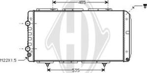 Diederichs DCM2754 - Radiateur, refroidissement du moteur cwaw.fr