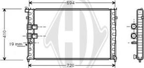 Diederichs DCM2758 - Radiateur, refroidissement du moteur cwaw.fr