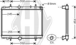 Diederichs DCM2766 - Radiateur, refroidissement du moteur cwaw.fr