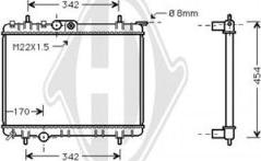 Diederichs DCM2763 - Radiateur, refroidissement du moteur cwaw.fr