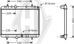 Diederichs DCM2784 - Radiateur, refroidissement du moteur cwaw.fr