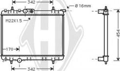 Diederichs DCM2785 - Radiateur, refroidissement du moteur cwaw.fr