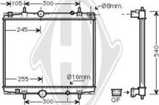 Diederichs DCM2782 - Radiateur, refroidissement du moteur cwaw.fr