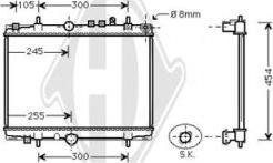 Diederichs DCM2770 - Radiateur, refroidissement du moteur cwaw.fr