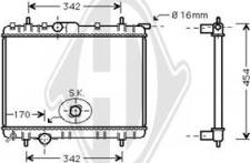 Diederichs DCM2771 - Radiateur, refroidissement du moteur cwaw.fr