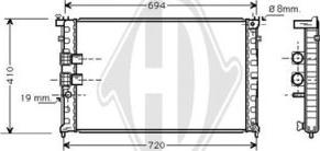 Diederichs DCM2778 - Radiateur, refroidissement du moteur cwaw.fr