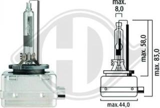 Diederichs LID10003 - Ampoule, projecteur longue portée cwaw.fr