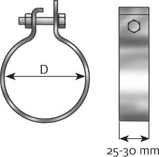 Dinex 99700 - Raccord de tuyau, système d'échappement cwaw.fr