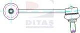 Ditas A2-1829 - Entretoise / tige, stabilisateur cwaw.fr