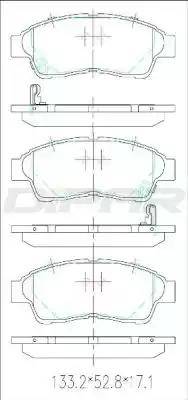 Ditas DFB4410 - Kit de plaquettes de frein, frein à disque cwaw.fr