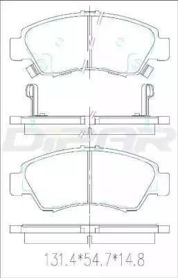 Ditas DFB5242 - Kit de plaquettes de frein, frein à disque cwaw.fr