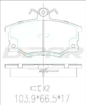 Ditas DFB1416 - Kit de plaquettes de frein, frein à disque cwaw.fr