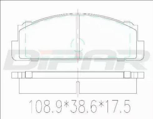 Ditas DFB1106 - Kit de plaquettes de frein, frein à disque cwaw.fr