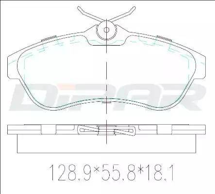 Ditas DFB3492 - Kit de plaquettes de frein, frein à disque cwaw.fr